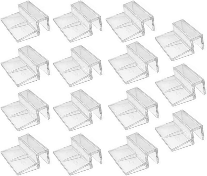 Weilan Aquarium Lid Clips 10mm Thick Rimless Tank Cover Clips Acrylic Fish Tank Cover Support Holder,15Pieces - Image 1